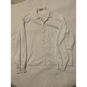 Papini long sleeve shirt made in Italy woman size M 100% Cotton